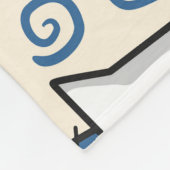 Llama Cactus: HandGezeichnet Nahtloses Design Fleecedecke (Ecke)
