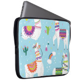 Llama & Cactus: Niedliches Vintages Set Laptopschutzhülle (Vorne Rechts)