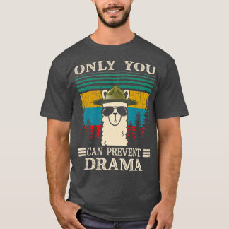 Llama Camping nur Sie können Drama Geschenke verhi T-Shirt