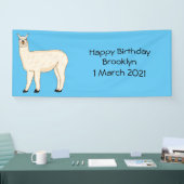 Llama cartoon banner (Messe)