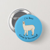 Llama cartoon button (Vorne & Hinten)
