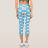 Llama cartoon capri leggings (Rückseite)