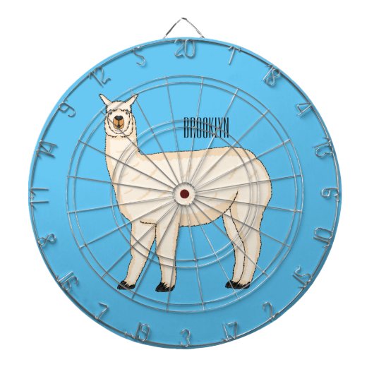 Llama cartoon dartscheibe (vorne)