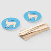 Llama cartoon fächer (Non-assembled)