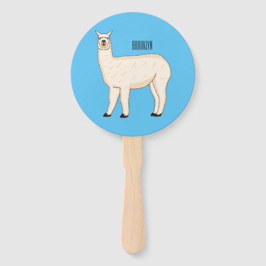 Llama cartoon fächer (Vorderseite)