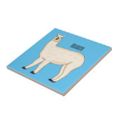 Llama cartoon fliese (Seite)