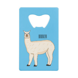 Llama cartoon geldbeutel flaschenöffner