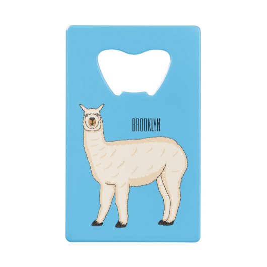 Llama cartoon geldbeutel flaschenöffner (Vorderseite)