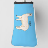 Llama cartoon golf headcover (Rotieren 90)