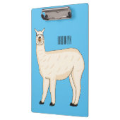 Llama cartoon klemmbrett (Links)