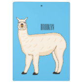 Llama cartoon klemmbrett (Rückseite)