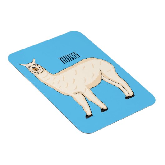 Llama cartoon magnet (Rechte Seite)