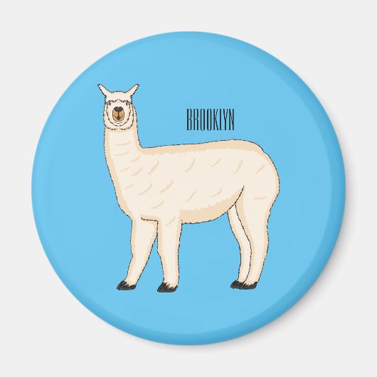 Llama cartoon magnet (Vorne)