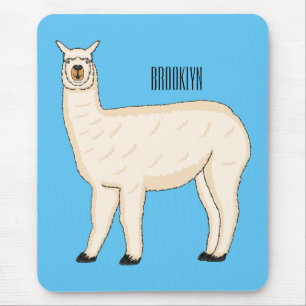 Llama cartoon mousepad