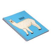 Llama cartoon notizblock (Rechte Seite)