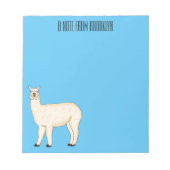 Llama cartoon notizblock (Vorderseite)