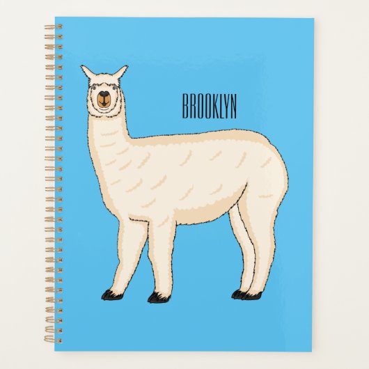 Llama cartoon planer (Vorderseite)