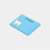 Llama cartoon post-it klebezettel (angewinkelt)