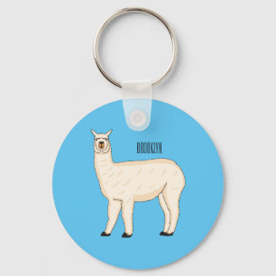 Llama cartoon schlüsselanhänger