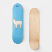 Llama cartoon skateboard (Vorderseite)