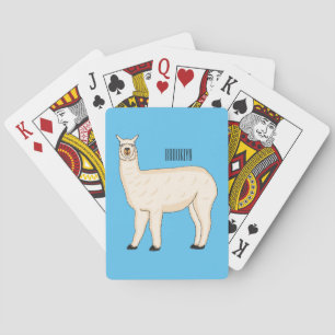 Llama cartoon spielkarten