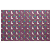Llama, Catcus und Sterne auf Lila Stoff (Fat Quarter (45,7 x 55,9 cm))