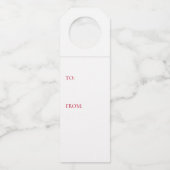 Llama Christmas Bauble Holiday Flasche Hanger Tag Flaschenanhänger (Rückseite)