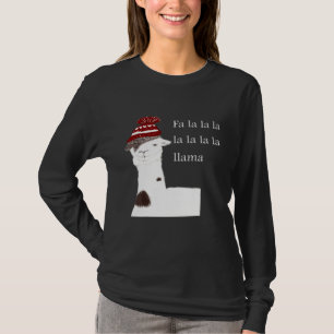 Llama Christmas Design Fa. La Llama T-Shirt