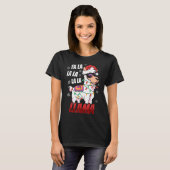 Llama Christmas  Fa La La Llama  Xmas Lights T-Shirt (Vorne ganz)