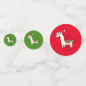 Llama Christmas Kids Niedlich Funny Konfetti (Rückseiten)