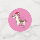 Llama Christmas Kids Niedlich Funny Konfetti (Klein Vorderseite)