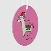 Llama Christmas Kids Niedlich Funny Ornament (Vorderseite)