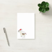 Llama Christmas Kids Niedlich Funny Post-it Klebezettel (Büro)