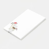 Llama Christmas Kids Niedlich Funny Post-it Klebezettel (angewinkelt)