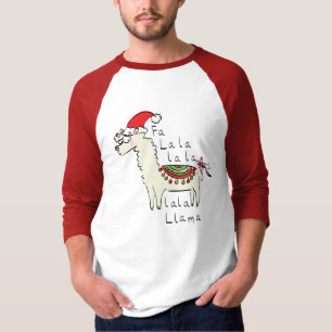 Llama Christmas Kids Niedlich Funny T-Shirt