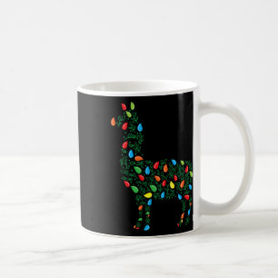 Llama Christmas Lights Sturdy Animals Lover Alpaca Kaffeetasse