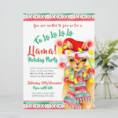 Llama Christmas Party Einladung