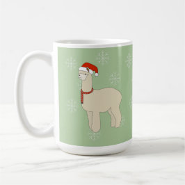 Llama Christmas Snowflakes Kaffeetasse