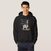 Llama Christmas Sweater Fa-La-La-Lama Funny X-Mas Hoodie (Vorne ganz)