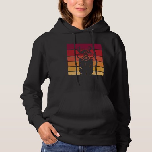 Llama Cool Funny Animals Hoodie (Vorderseite)