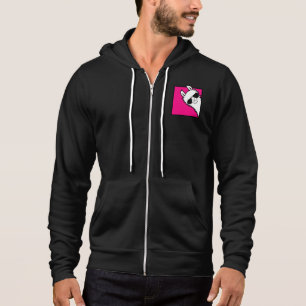 Llama Cool Sonnenbrille Pink Blickfang Quadrat Tie Hoodie