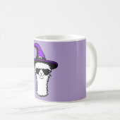 Llama Cool Witch Hat Sunglasses Furry Alpaca Fun Kaffeetasse (VorderseiteRechts)