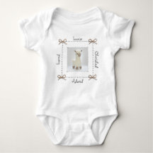 Llama Crochet Baby Bodysuit Personalisieren