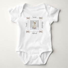 Llama Crochet Baby Bodysuit Personalisieren Strampler