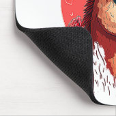 Llama Cute Alpaca Valentines Day Animal Mousepad (Ecke)