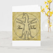 Llama Da Vinci Karte (Gelbe Blume)