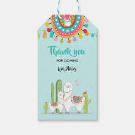 Llama danke Ihnen Tags Fiesta Cactus Baby Shower Geschenkanhänger