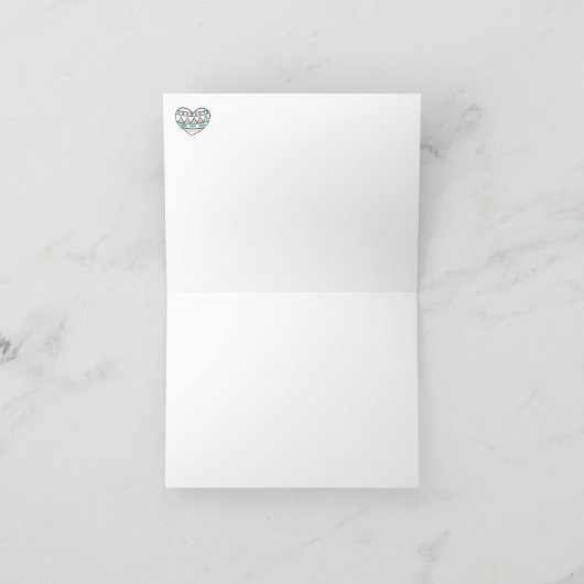 Llama Dankeschön Karte (Innenseite)