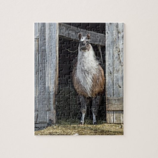 Llama, den Tag grüßen Puzzle (Vertikal)