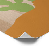 Llama Desert Cactus Girl Baby Shower Poster (Ecke)